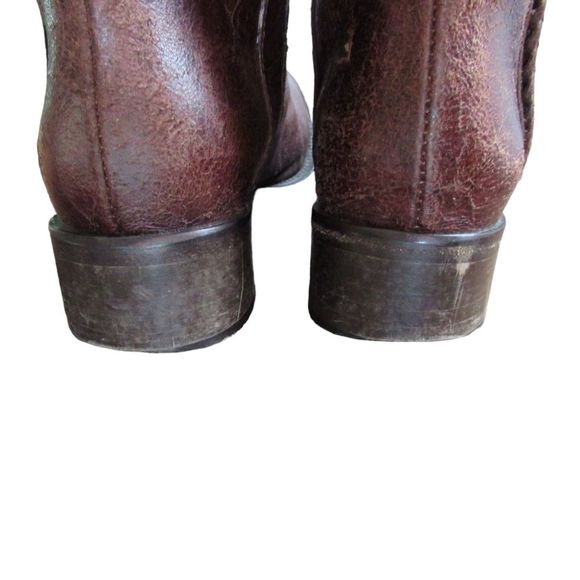 Faconnable Brown Distressed Boots - Picture 4 of 8